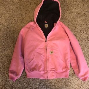 Pink Carhartt work jacket